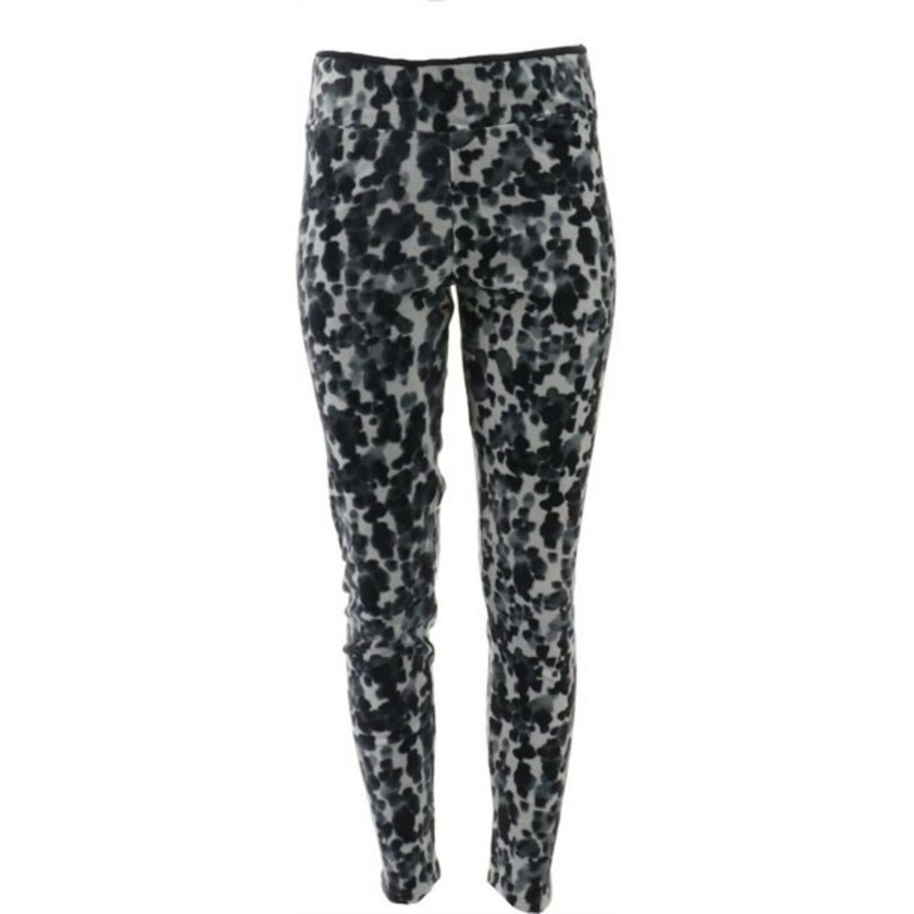 Cuddl duds double plush velor camouflage pull on pants size large black …